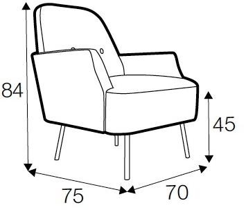 Sits Кресло из ткани с подлокотниками Play sun-id-1370460 - Вид №6