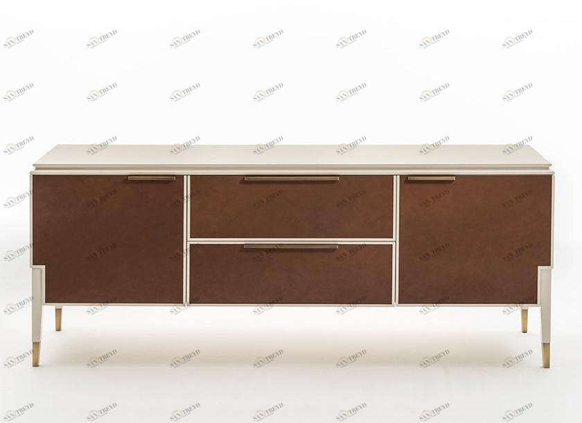 OAK Кожаный буфет с ящиками Milano collection Sc5015