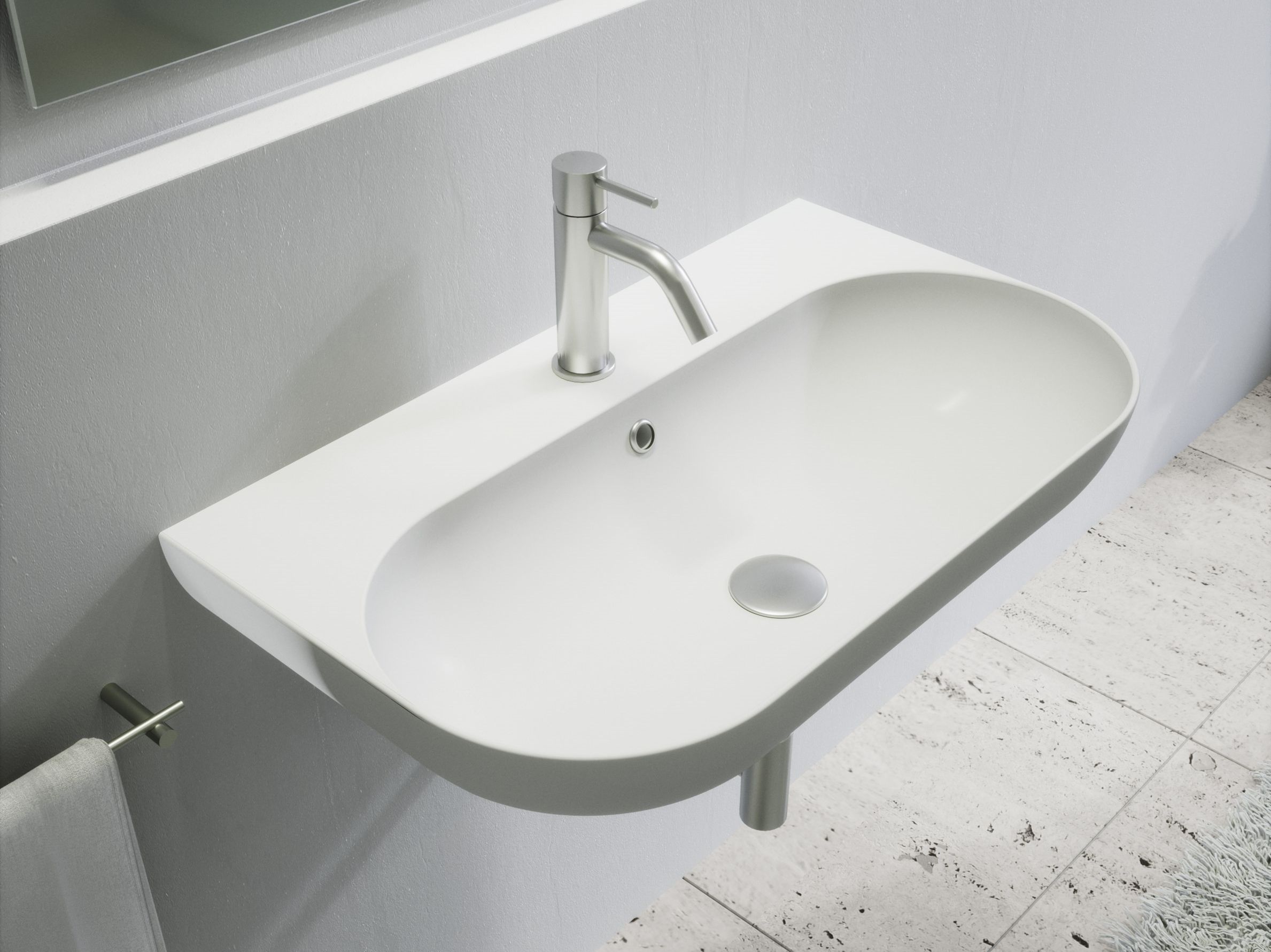 Керамическая овальная подвесная раковина Olympia Ceramica Milady ARCH-00068487 - Вид №6