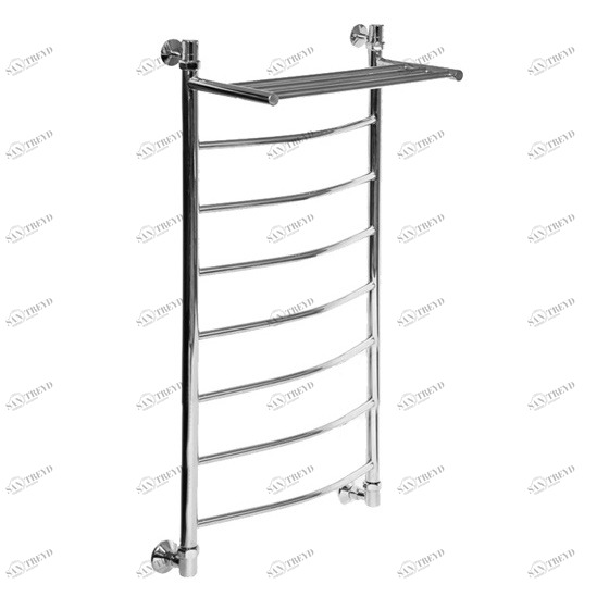 Полотенцесушитель водяной Aquanet Моника ЛД ВП 1200x400, с верхней полкой 00184181