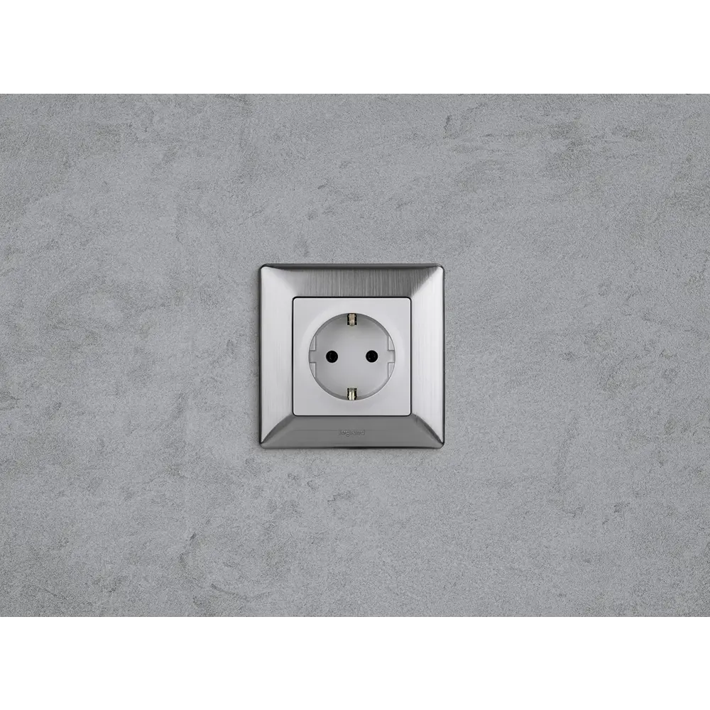 Розетка Legrand VLN-L 2 контакта с заземлением цвет алюминий Valena Life STLM-2183199 - Вид №12