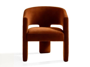 Тканевое кресло с подлокотниками