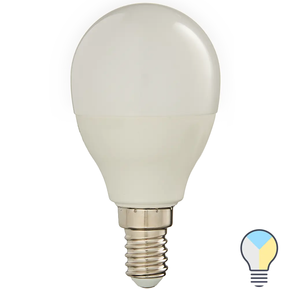 Лампа умная светодиодная Osram Smart Plus E14 220-240 В 5 Вт шар малый матовая 470 лм изменение оттенков белого LEDVANCE STLM-2209212