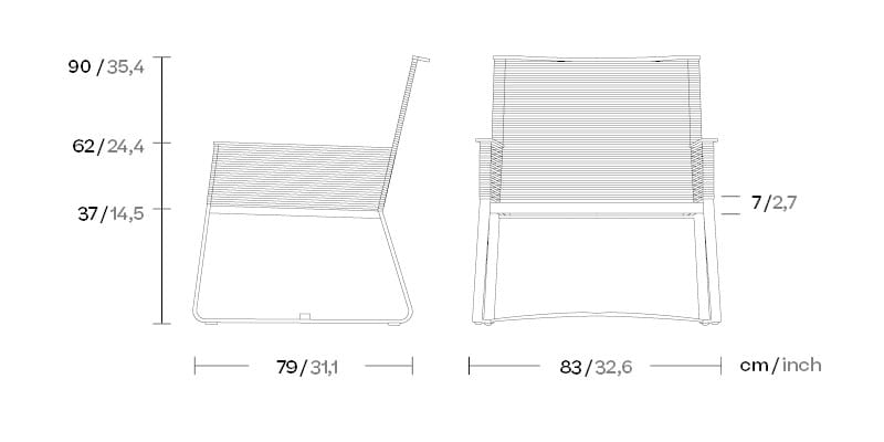 Садовое кресло с веревкой Kettal пейзаж ARCH-00122477 - Вид №2