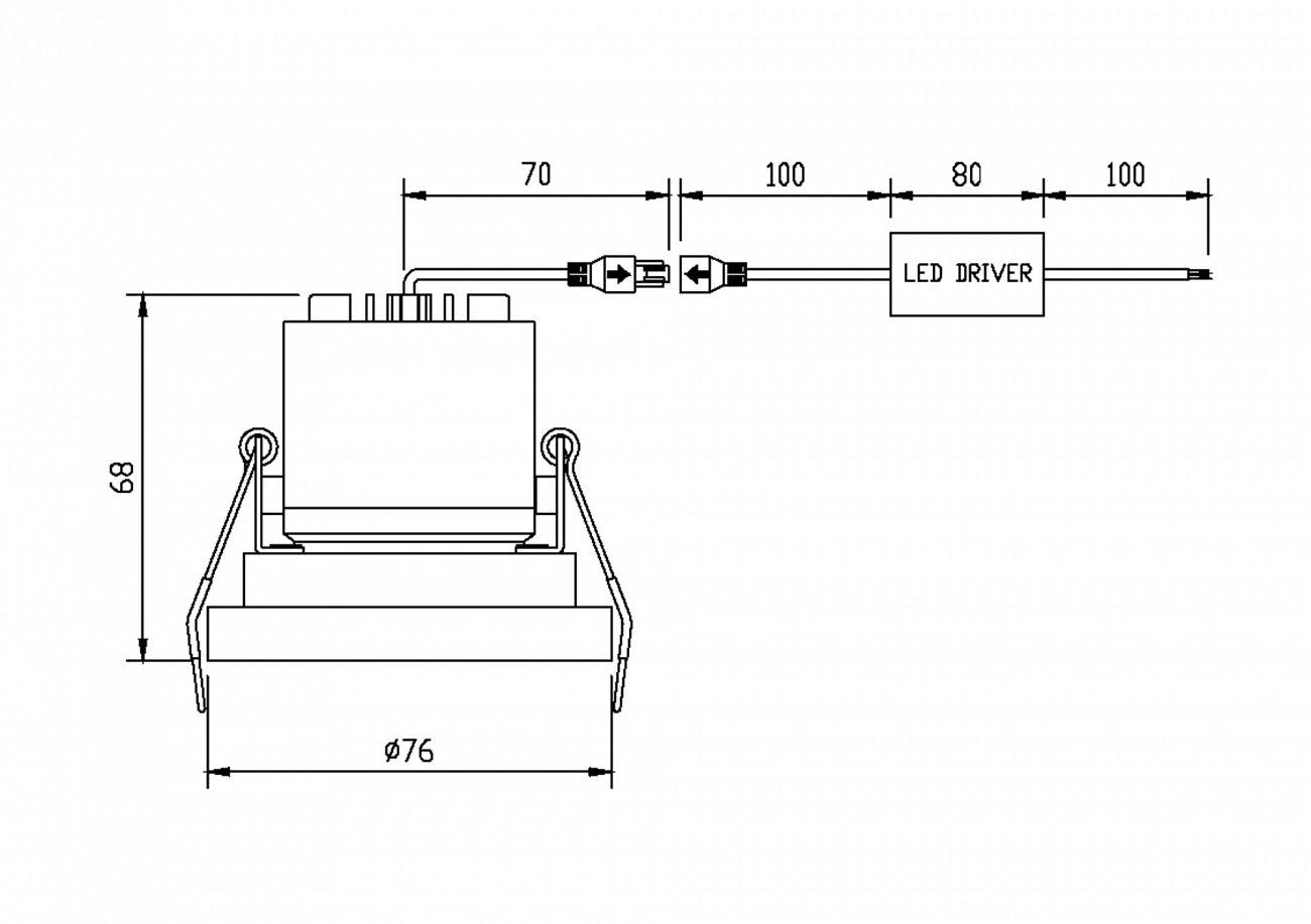 Встраиваемый спот хром Technical Kappell DL040 TECHNICAL DOWNLIGHT 00-3957139 Хром  - Вид №4