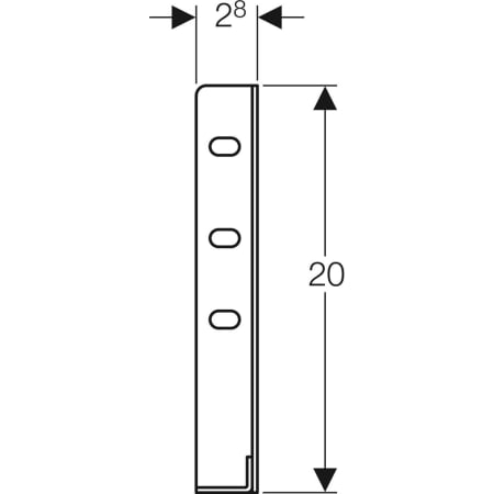461.660.00.1 Монтажный набор Geberit GIS для монтажа свободностоящей перегородки Geberit  - Вид №3