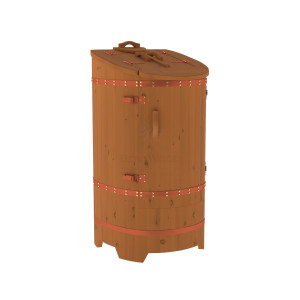 1665 Фитобочка со скосом "Стандарт" цвет коньяк, покрытие тиковым маслом, фурнитура 007 Alyarus