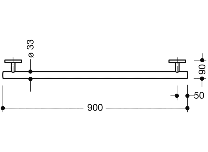 950.36.14099 ручка для захвата HEWI System 800 K  - Вид №12