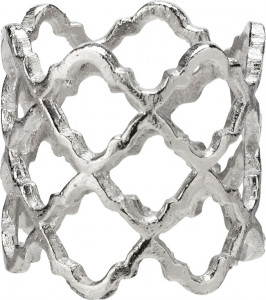 10623248 Harman Кольцо для салфетки 5см "Решетка" (серебро) Сталь нержавеющая