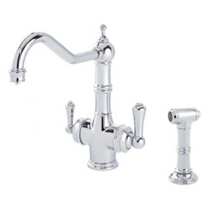 1770 Celeste 3-в-1 водопроводный кран с горячей водой и ополаскиванием Traditional Perrinandrowe