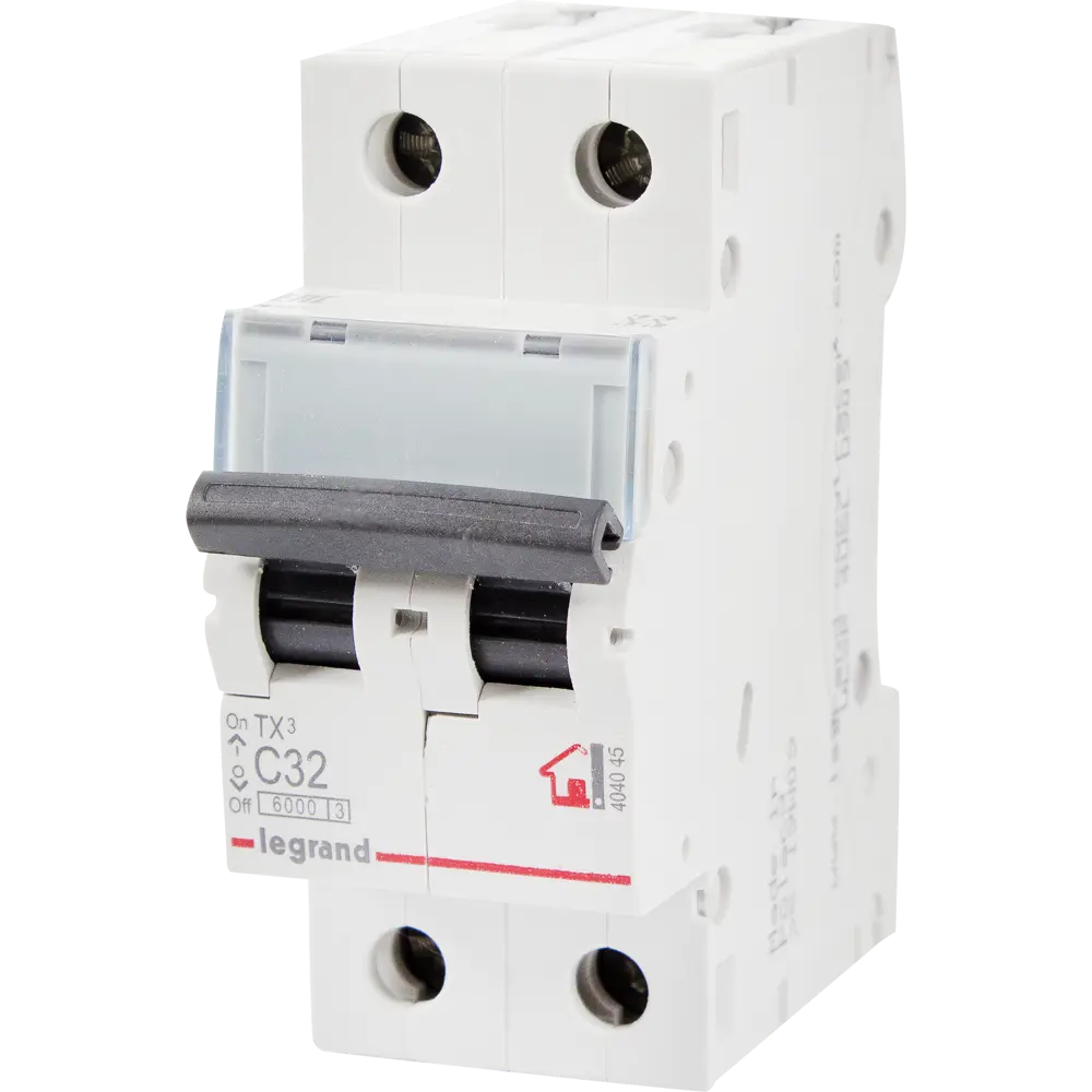 Автоматический выключатель Legrand TX3 2P C32 А 6 кА 12478343 STLM-2153321 