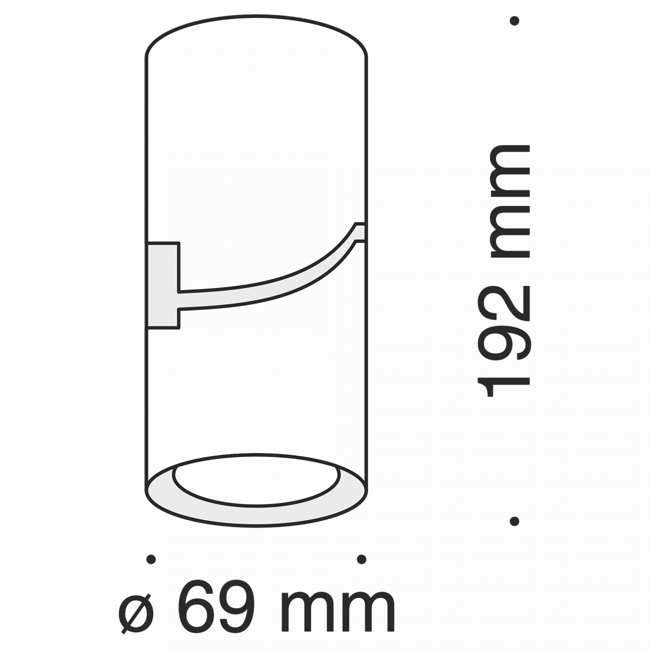 Спот потолочный светодиодный поворотный с алюминиевым плафоном 19 см белый Tube C019CW-01W4K TECHNICAL CEILING & WALL 00-3956979 Белый  - Вид №5