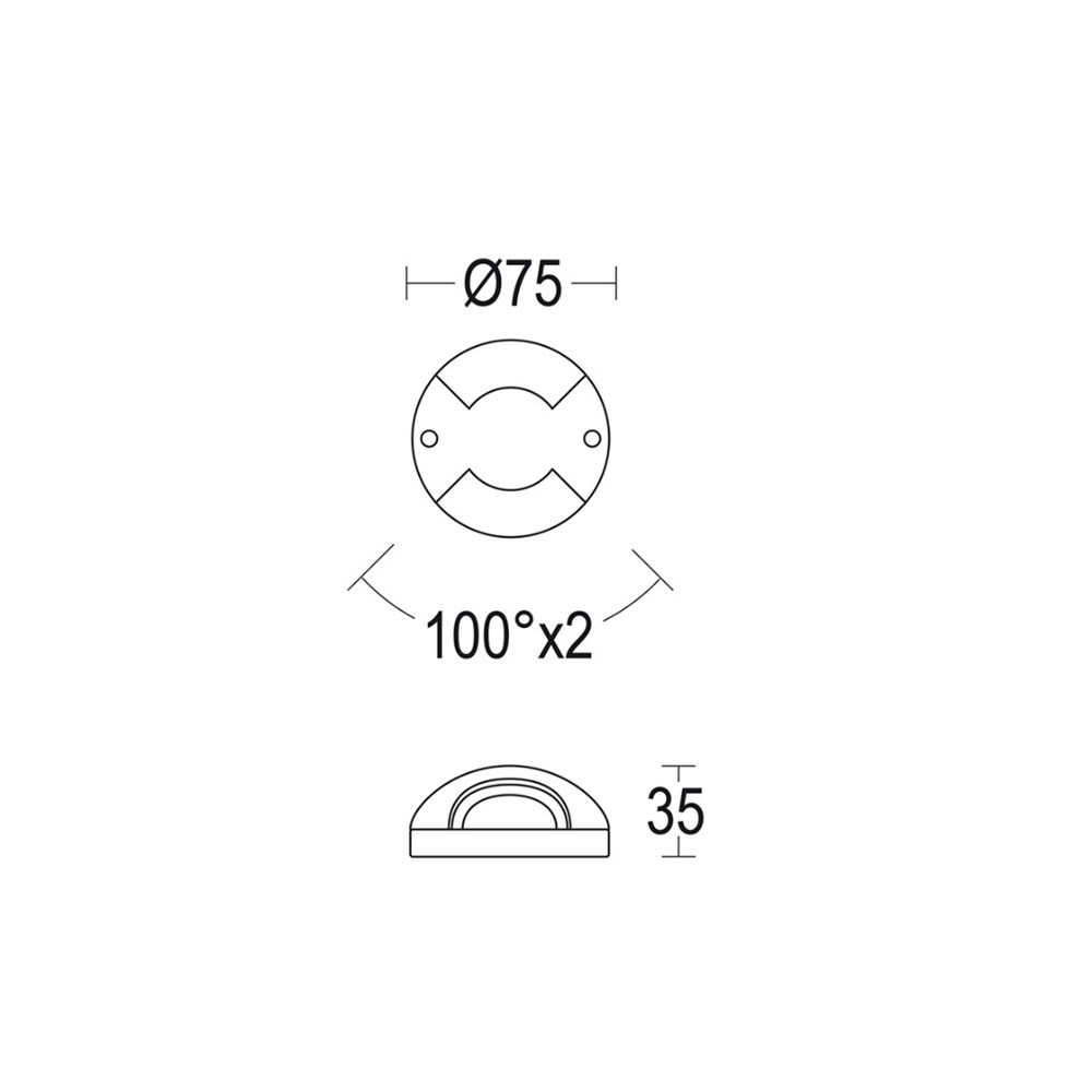 MicroGeos Flat 75 Ghidini Geos 2L Flat .05 Темно-Cерый (Матовый)  - Вид №1