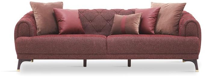 Enza Home Тафтинговый 3-местный диван из ткани Navona sun-id-1516562 - Вид №12