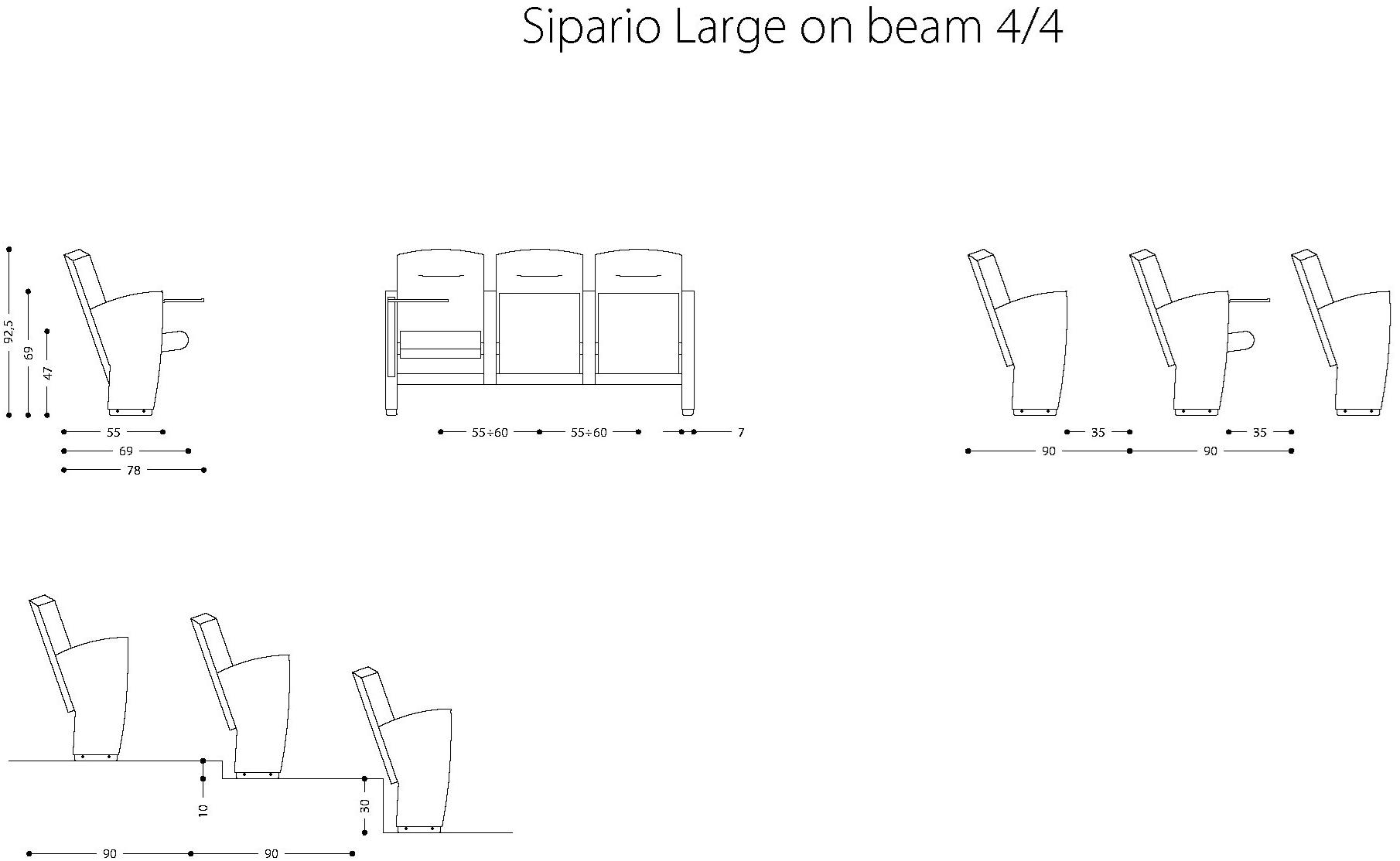 LAMM Сиденье для аудитории из ткани sun-id-1440942 - Вид №20
