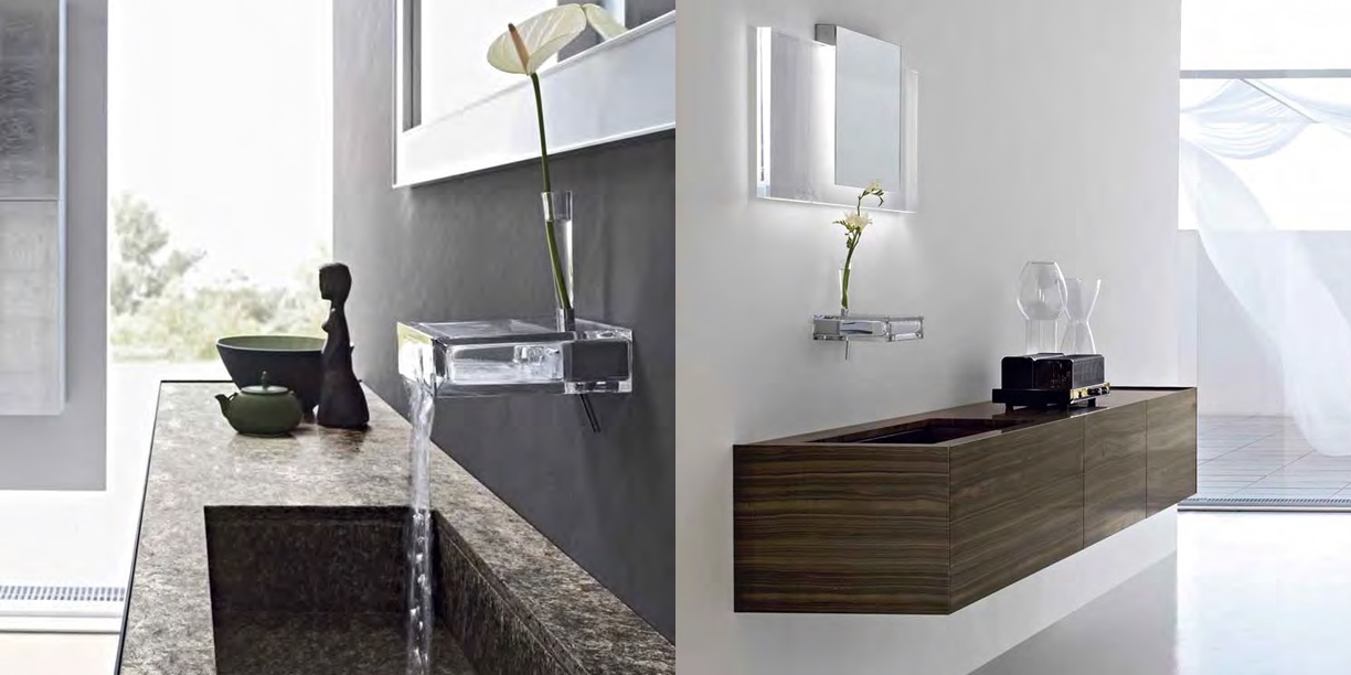 Toscoquattro Смеситель-полка для раковины Rubinetteria стекло прозр 08RB5TT - Вид №1