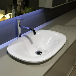 TRIOVALE Накладная раковина под столешницу  овальная Antoniolupi