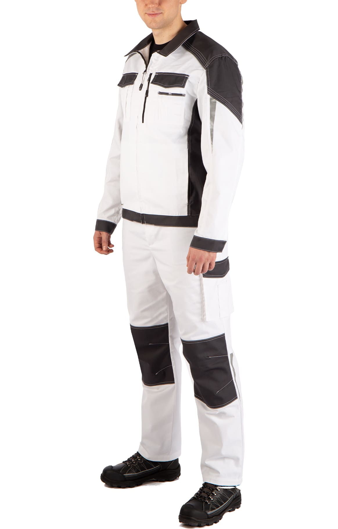 4974826 Костюм  NEW белый графит STATUS  Летняя спецодежда  размер 48-50/182-188  - Вид №17