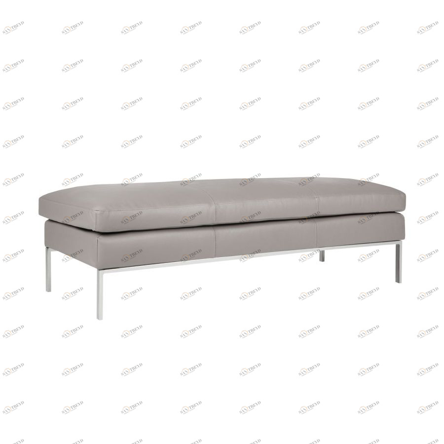 Пуфик Justus, светло-серый, 65x123 см Sits S1287
