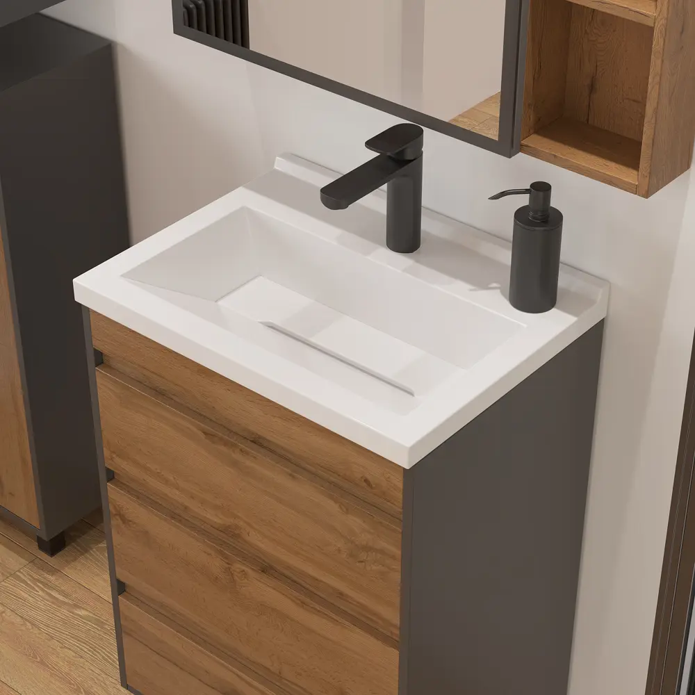 Раковина мебельная Slot 600 60 см Santreyd STLM-2032864 - Вид №3