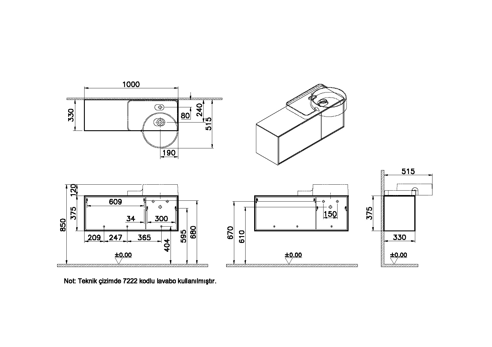 62403 Раковина Vitraglobal Voyage - Вид №1