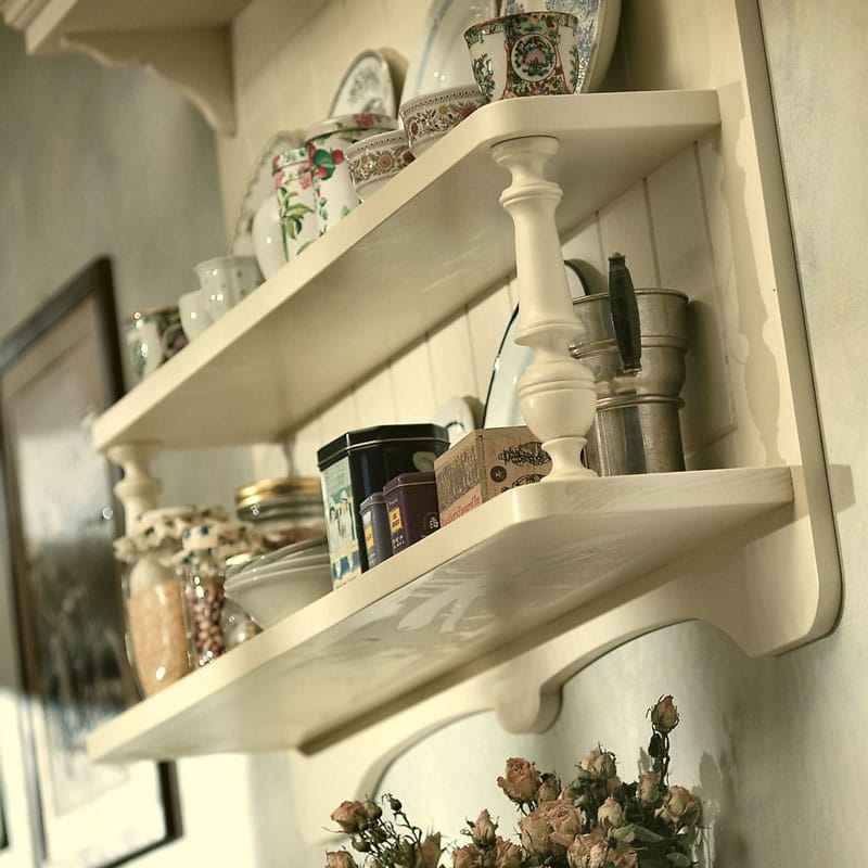 Встроенная лакированная кухня с полуостровом Marchi Cucine Country Chic ARCH-00074073 - Вид №1