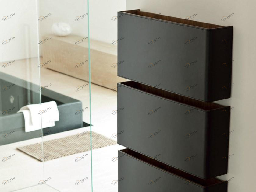 Porada Подвесной обувной шкаф из кожи Iron sun-id-1419957