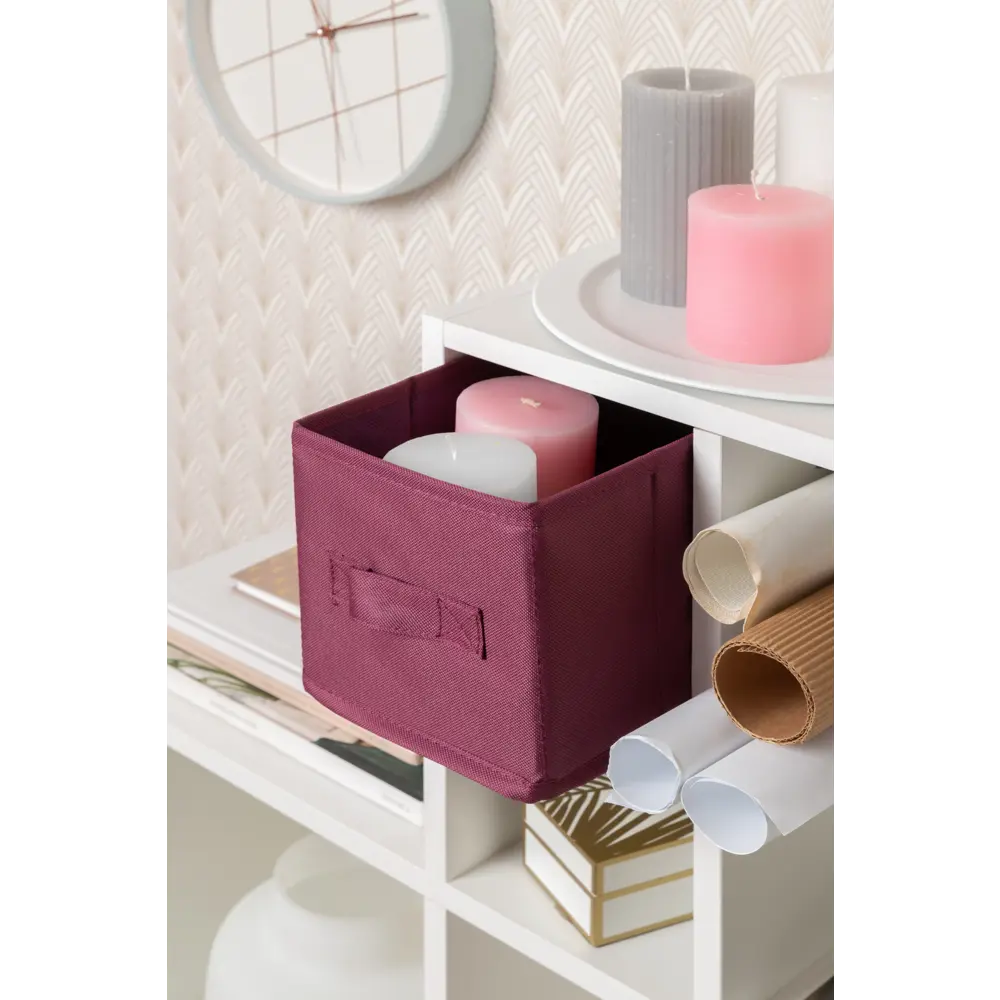 Короб Spaceo KUB Berry 15x31x15 см 6.9 л полиэстер цвет черничный STLM-2056881 - Вид №4