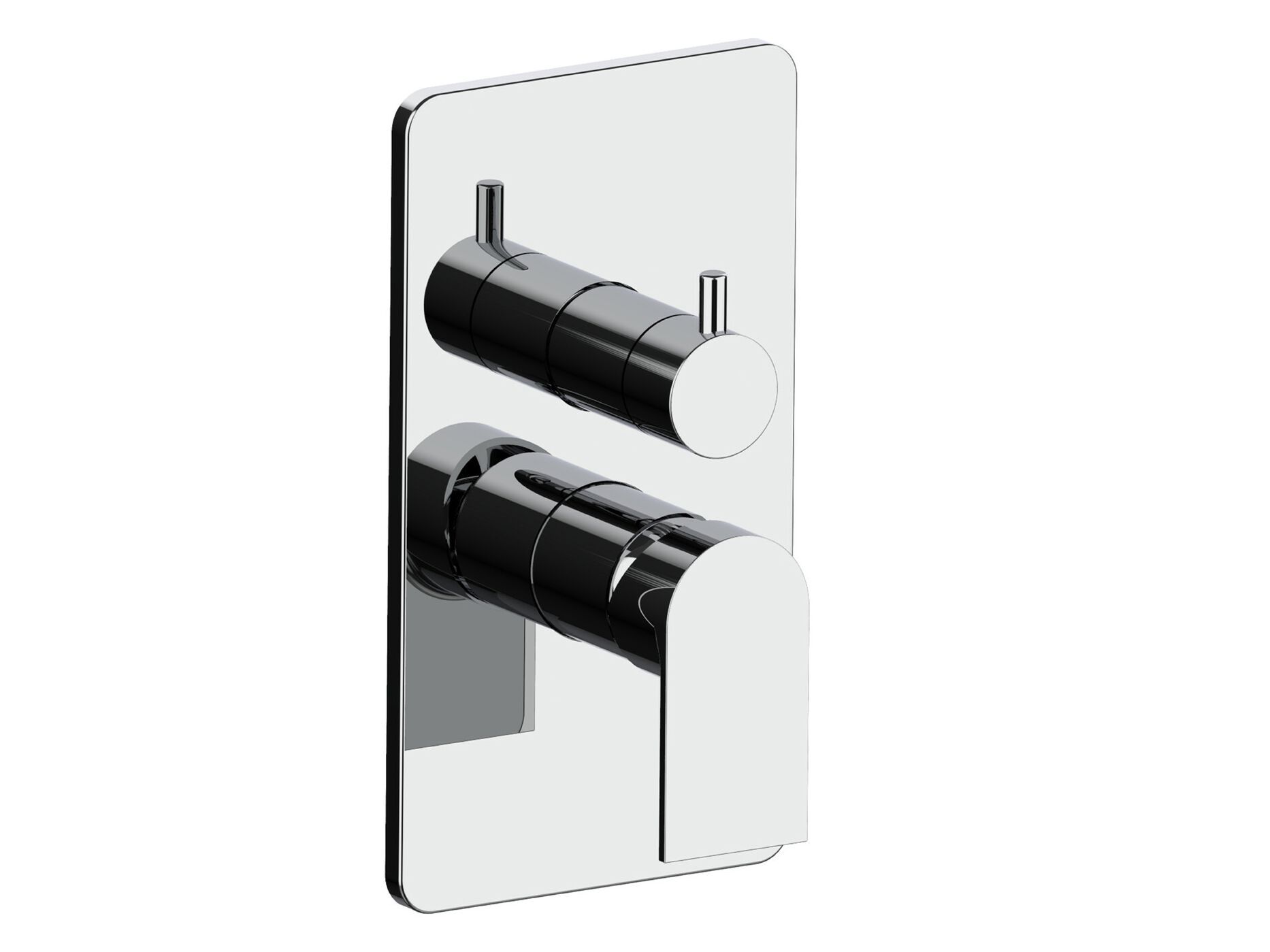 Однорычажный смеситель для душа с переключателем с пластиной Rubinetterie Frattini Птолемей ARCH-00023941 - Вид №1