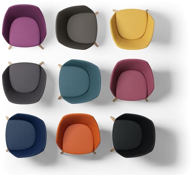 Arte & D Стул с подлокотниками для залов ожидания Mimì W-n1543 v Mimi - Вид №1