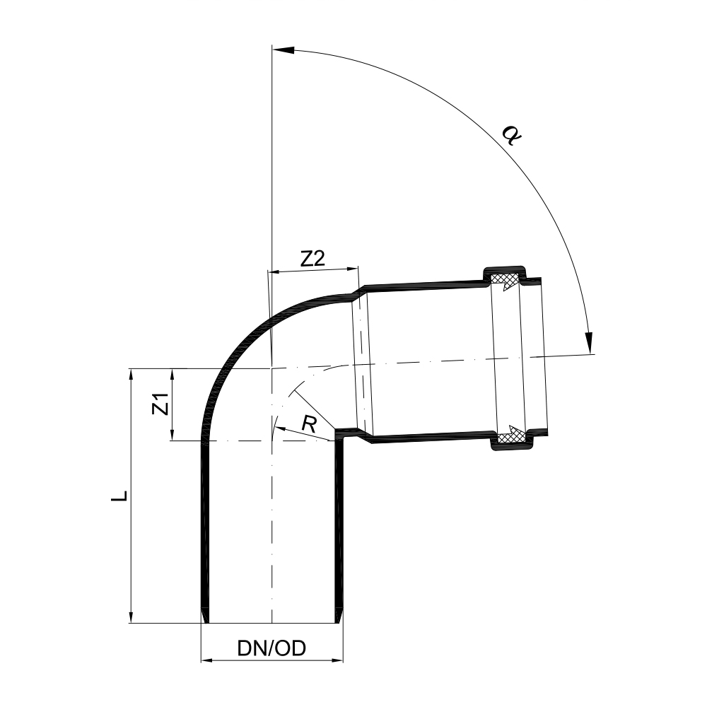 02134 Отводы Tece  - Вид №1