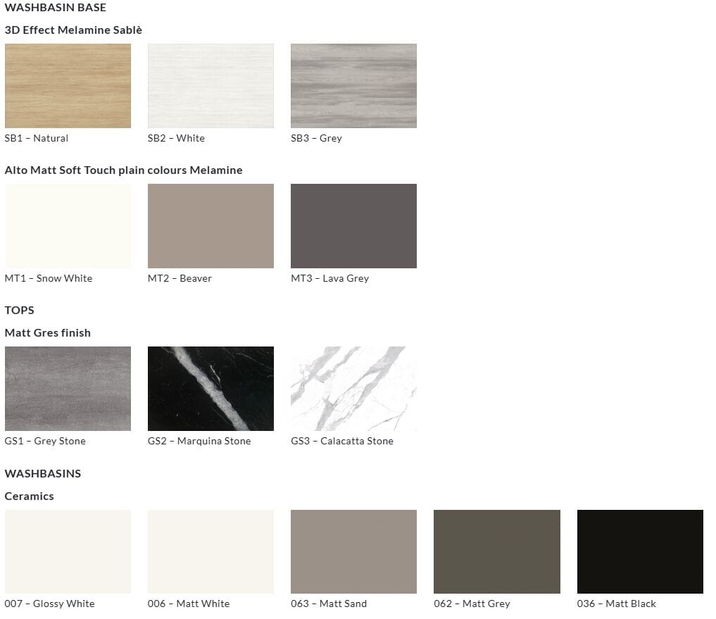 Подвесной туалетный столик с зеркалом Gruppo Geromin капля ARCH-00078196 - Вид №2