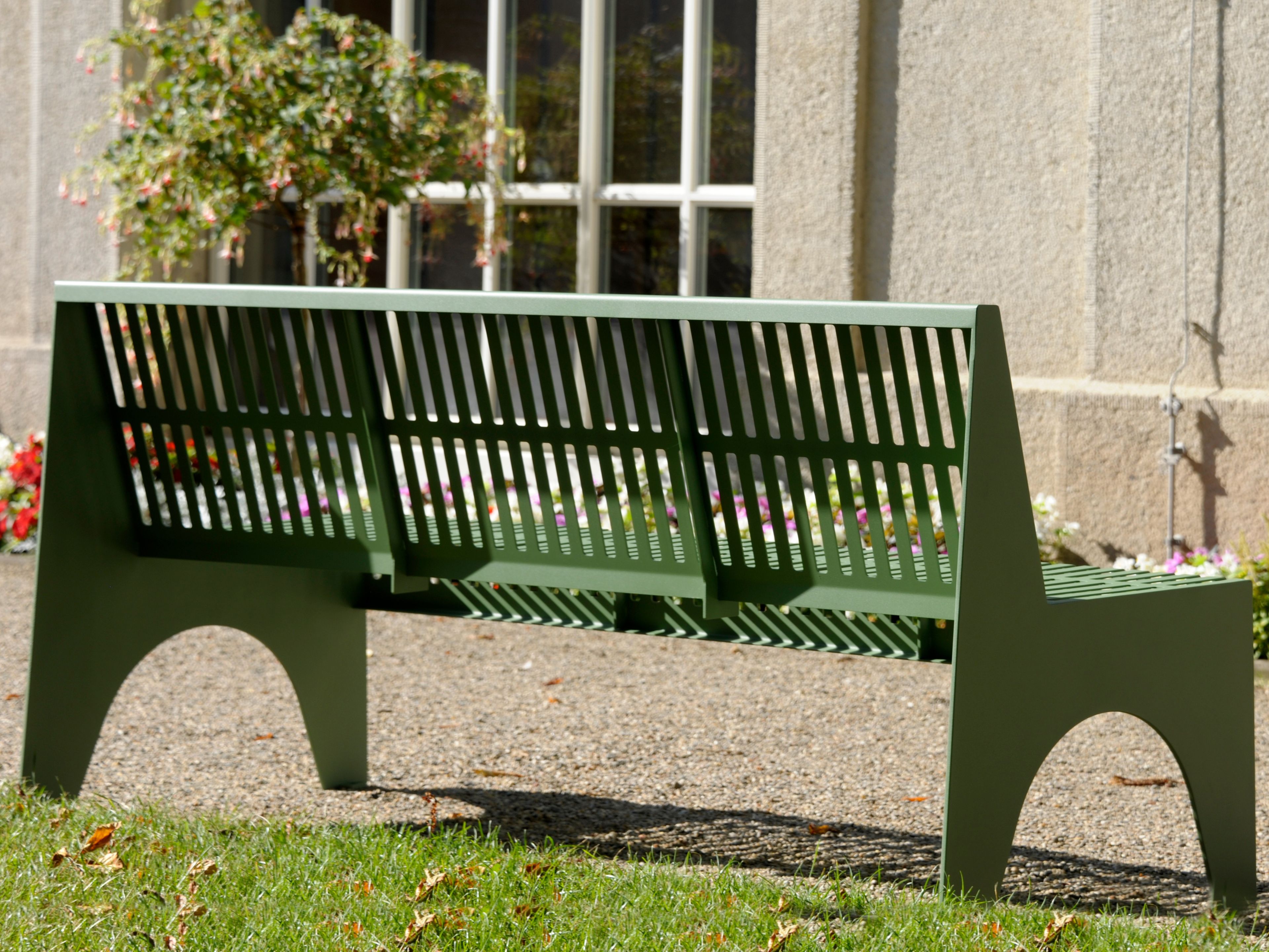 Скамья из нержавеющей стали со спинкой BENKERT BANKE Chalidor ARCH-00084142 - Вид №1