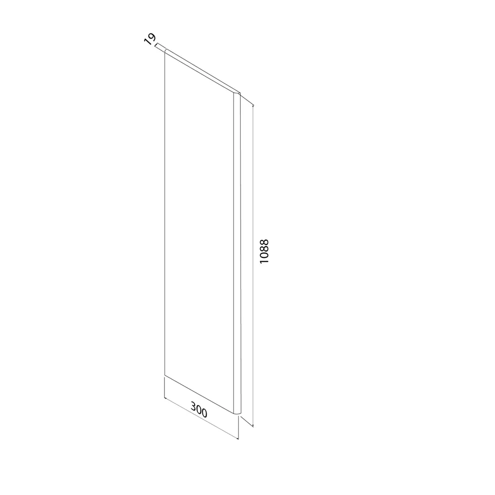 Фасад для пенала Iddis Lahta 30 см LAH30W1i89 МДФ цвет белый STLM-2095728 - Вид №9