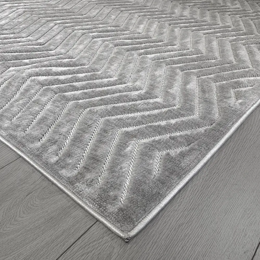 CTIM Ковер «Луна» 160x230 см с рельефным ворсом, серый 89360172 STLM-1033699 - Вид №2