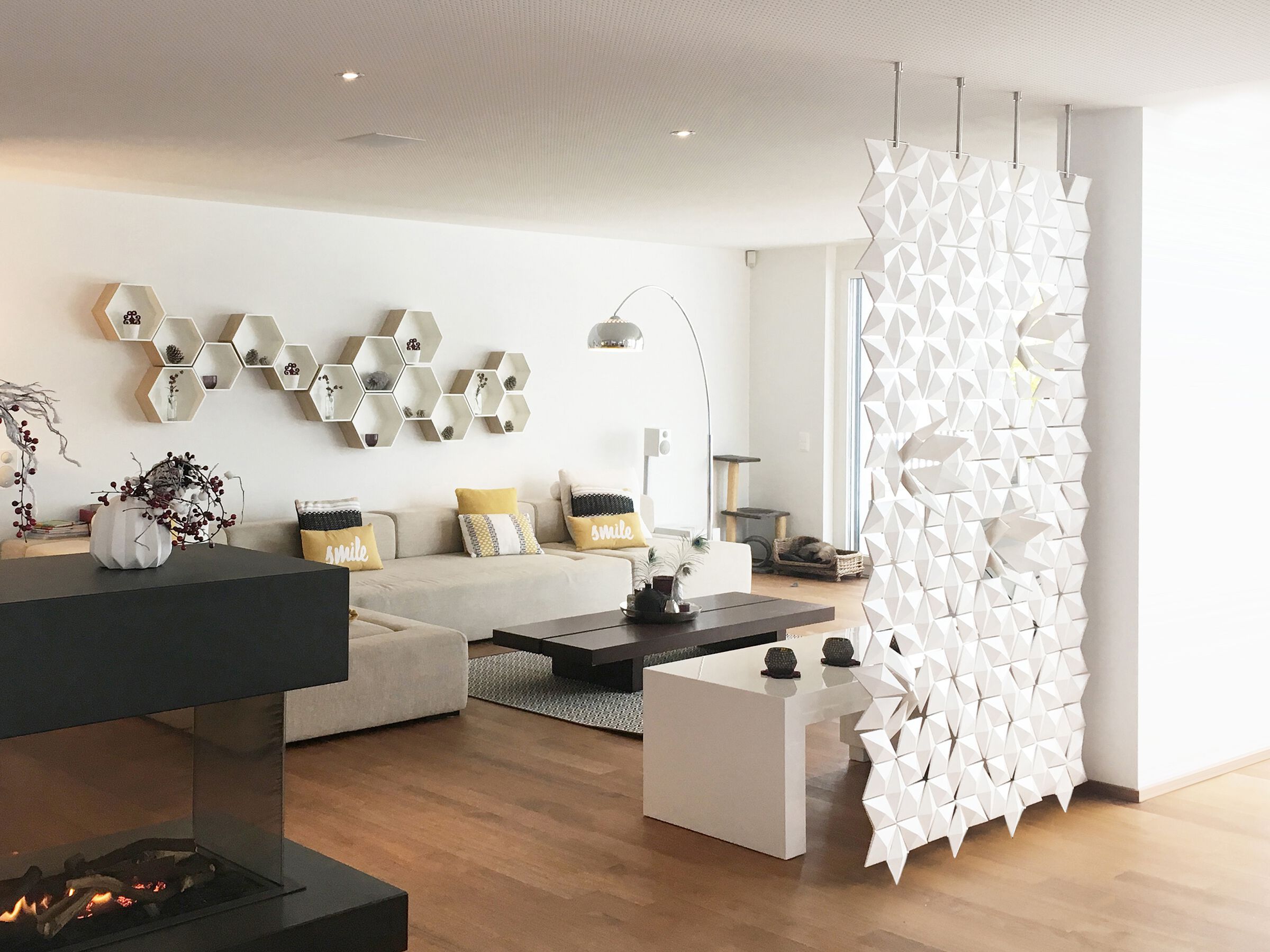 Подвесная перегородка bloomming FACET 136x226cm bianco ARCH-00076144