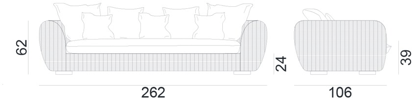 Gervasoni Садовый диван из ротанга Inout sun-id-1363769 - Вид №4