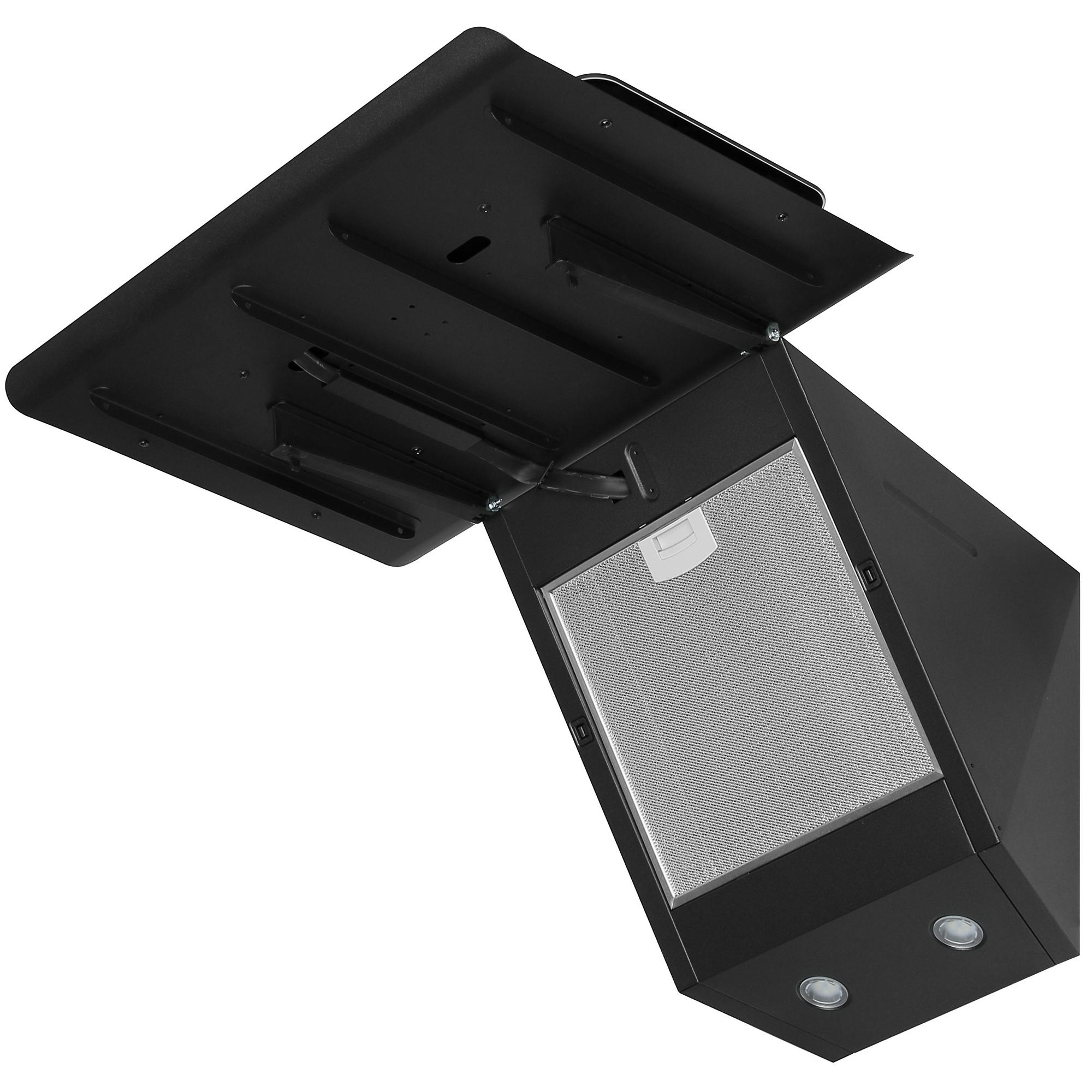 9046666 Вытяжка наклонная KRONA URAN 600 DN BLACK 4S серый/черный STDN-0137972 - Вид №2