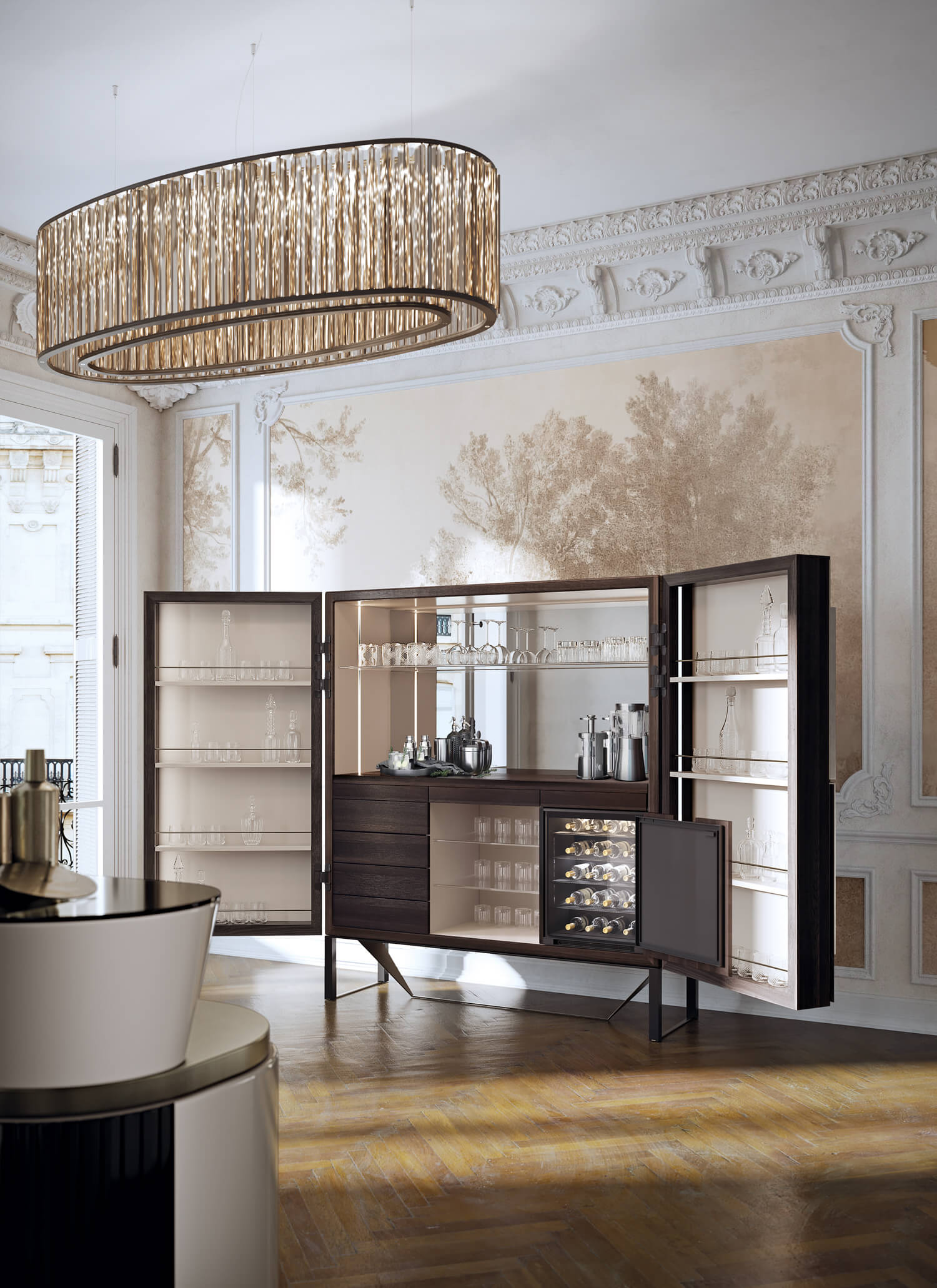 Деревянный барный шкаф со встроенным освещением Capital Collection Prisma ARCH-00056369 - Вид №3