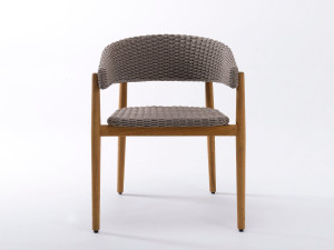 Садовый стул из синтетического материала с подлокотниками