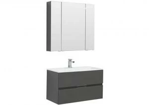 Мебель для ванной Aquanet Алвита 90 серый антрацит
