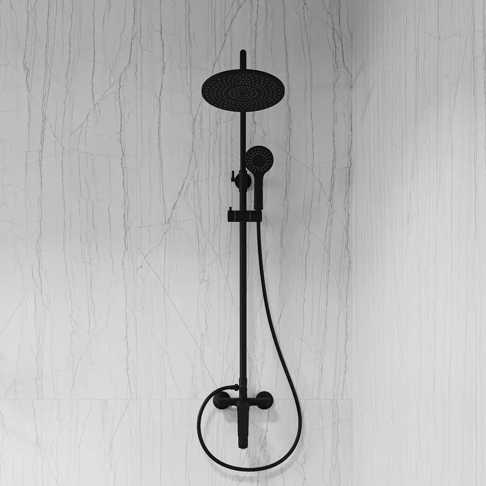 Душевая система Iddis Token со смесителем 3 режима цвет черный STLM-2141862 - Вид №2