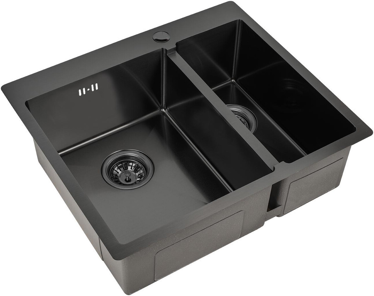 Мойка кухоная ZorG Inox R PVD 59-2-51-L GRAFIT из нержавеющей стали, графит