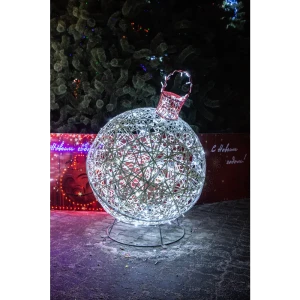 Электрическая светящиеся фигура Елочная игрушка 100 LED 30x30x30 см теплый белый свет 86164020 STLM-2177871