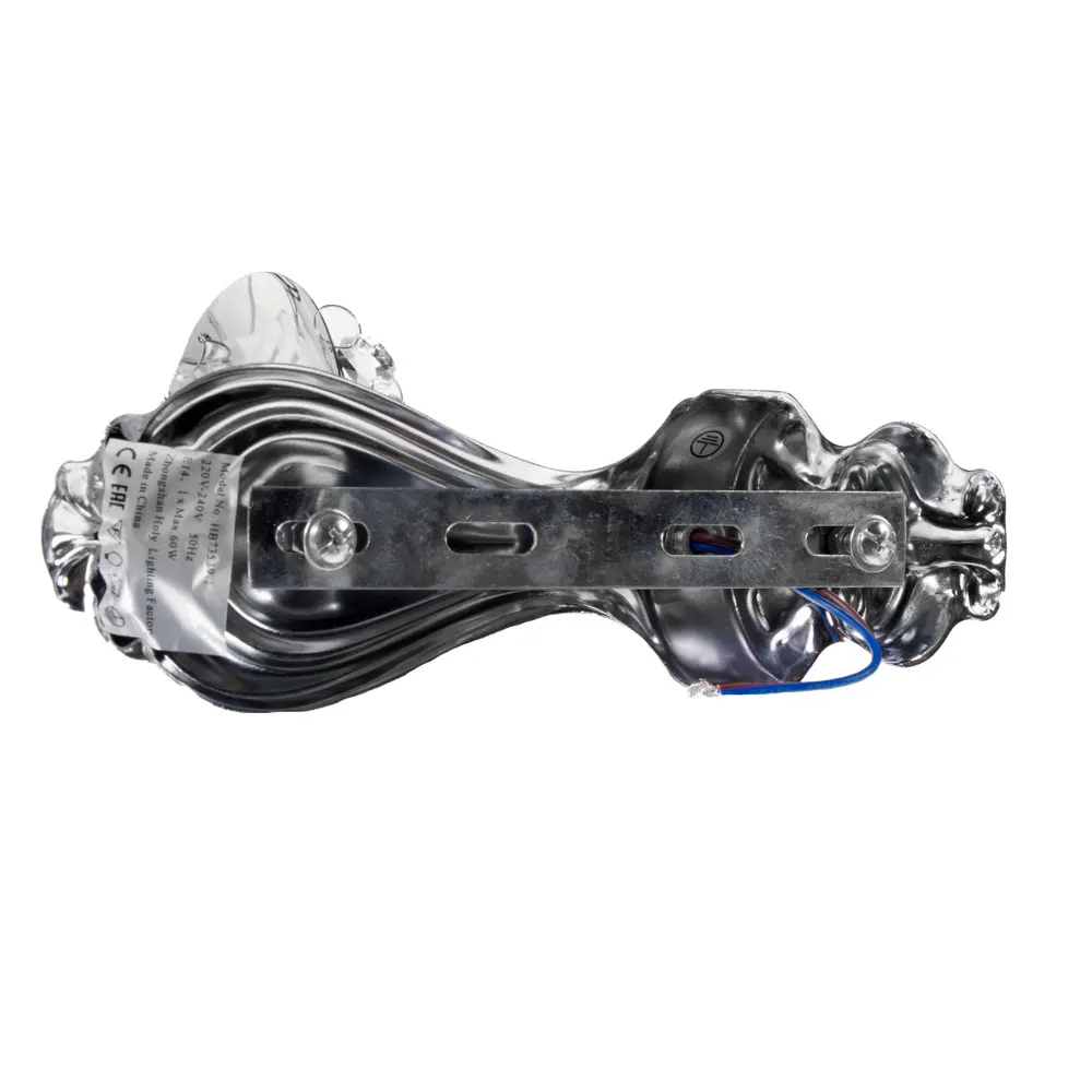 Бра Астрид 1xE14x60 Вт, металл/ткань, цвет хром Santreyd STLM-2100460 - Вид №1