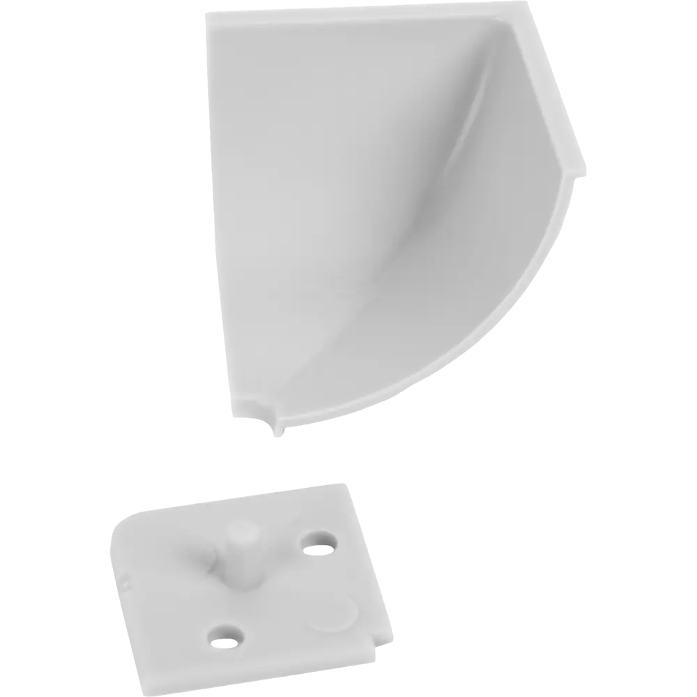 Santreyd Заглушки для плинтуса серые ПВХ 6 шт - аккуратные углы без зазоров 88282078 STLM-0077219 - Вид №1