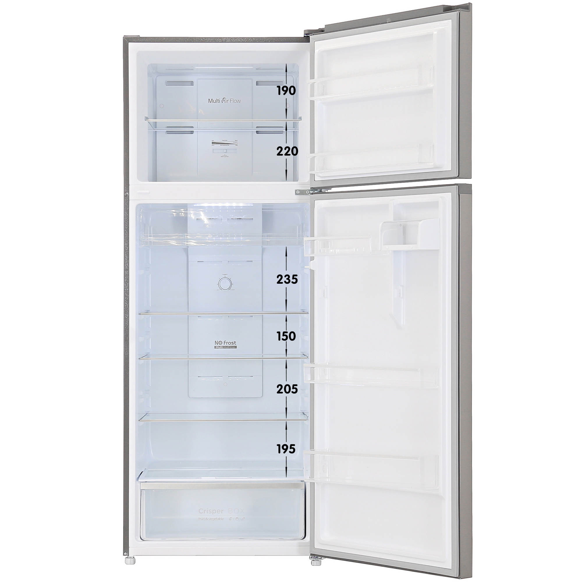 5098863 Холодильник с морозильником   DEXP T4-47AMG серебристый STDN-0145980 - Вид №1