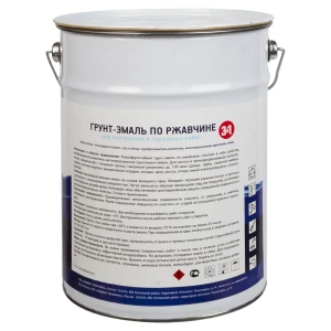 Грунт-эмаль по ржавчине 3в1 6 кг цвет зелёный