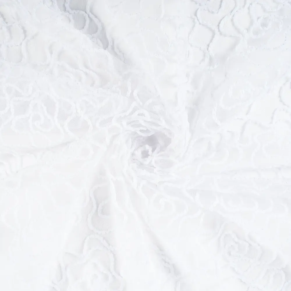 Тюль с вышивкой «Мороз» сетка 290 см цвет белый ELIT HOME STLM-2094456