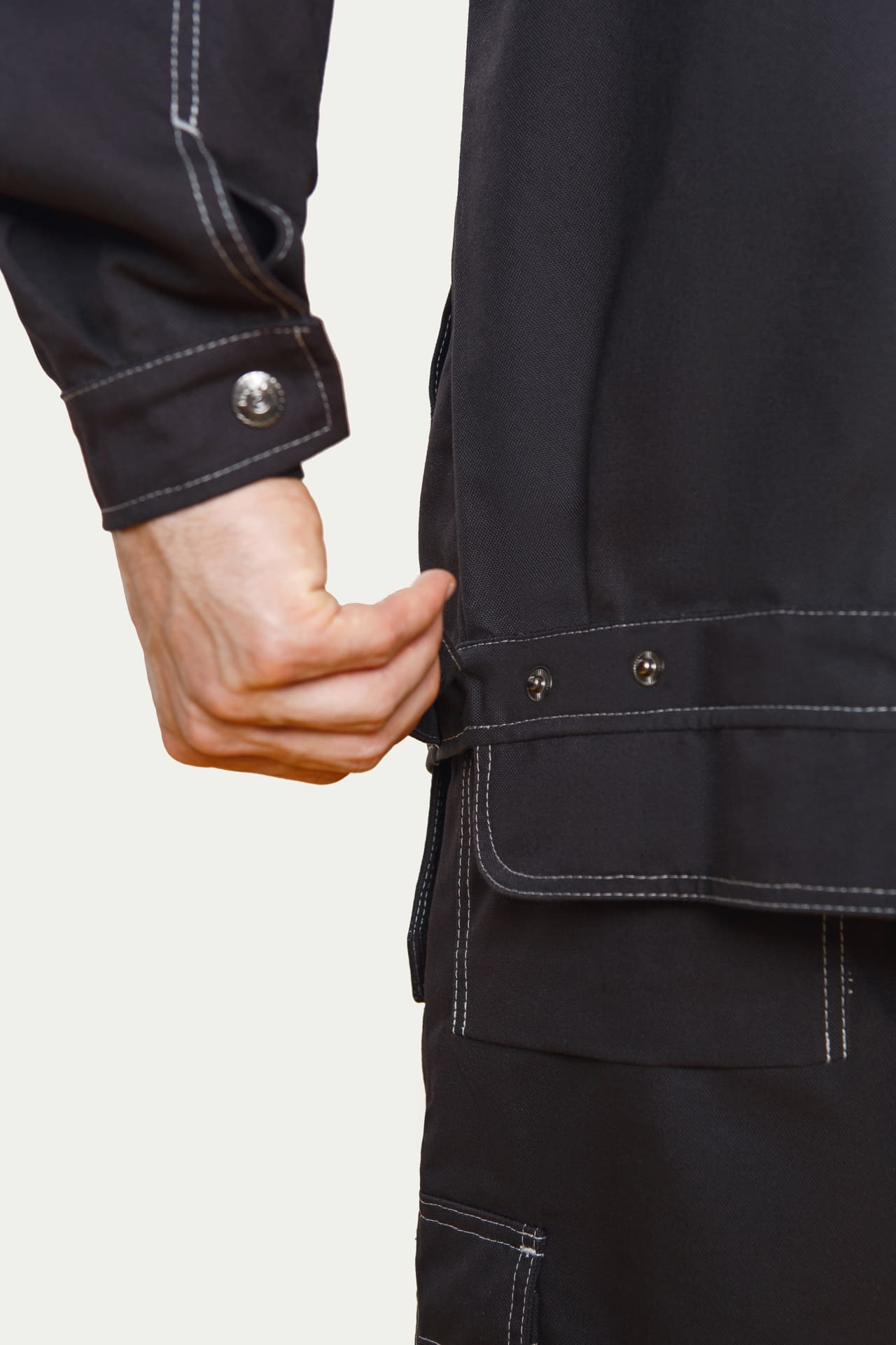 62595 Куртка  черная Union Space  Летняя спецодежда  размер 60-62/170-176  - Вид №8